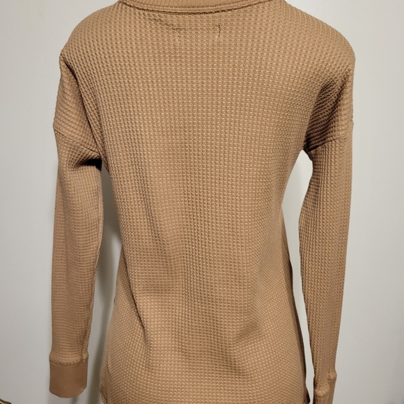 Abercrombie And Fitch Long Sleeve Tan Fall Winter Comfy X-Small - Picture 5 of 6